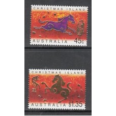 Christmas - Correo Yvert 487/8 ** Mnh Año Chino del Caballo