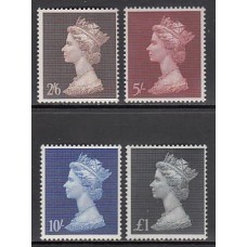 Gran Bretaña - Correo 1967-70 Yvert 487/90 ** Mnh Isabel II