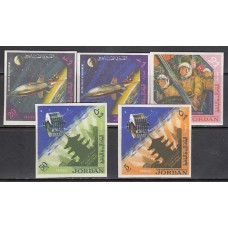 Jordania - Correo 1965 Yvert 489/93 ** Mnh Astro