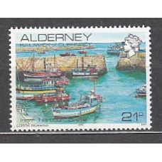 Alderney Correo Yvert 48 ** Mnh Barcos