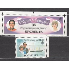 Seychelles - Correo Yvert 491/2 ** Mnh  Fauna real