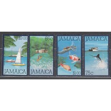 Jamaica - Correo Yvert 491/4 ** Mnh Deportes naúticos