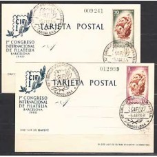 España II Centenario Enteros postales Edifil 88/9 Año 1960 usado