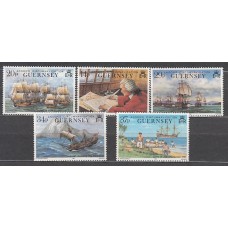 Guernsey - Correo 1990 Yvert 494/98 ** Mnh Barcos