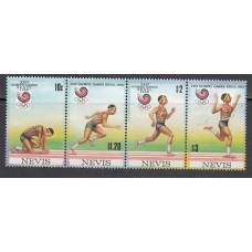 Nevis - Correo Yvert 494A/D ** Mnh Olimpiadas de Seul