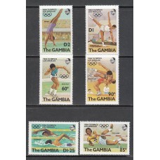 Gambia - Correo 1984 Yvert 495/500 ** Mnh  Olimpiadas de los Angeles