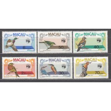 Macao - Correo Yvert 495/500 ** Mnh  Fauna aves