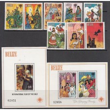 Belize - Correo Yvert 495/502+Hb 17/8 ** Mnh Ilustraciones de cuento