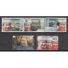 Tristan da Cunha - Correo Yvert 495/9 ** Mnh  Isabel II