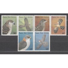 Papua y Nueva Guinea - Correo Yvert 496/501 ** Mnh Fauna. Aves
