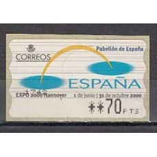 España II Centenario Etiquetas franqueo térmico 2000 Edifil 35 ** Mnh