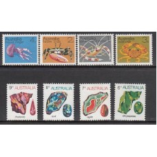 Australia - Correo 1973 Yvert 499/06 ** Mnh Fauna Marina. Minerales