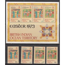 Oceano Indico - Correo Yvert 50/3+H,1 ** Mnh  Manoscrito etíope