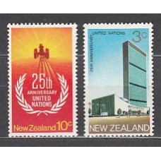 Nueva Zelanda - Correo 1970 Yvert 504/5 ** Mnh Naciones Unidas