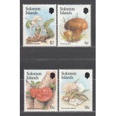 Salomon - Correo Yvert 504/7 ** Mnh Flora. Setas