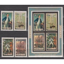 Cook - Correo Yvert 505/8+H.89 ** Mnh