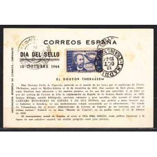 España II Centenario Tarjetas Máximas 1944 Edifil 983 usado