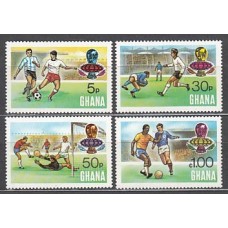 Ghana - Correo 1974 Yvert 507/10 * Mh  Deportes fútbol