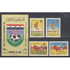 Irak - Correo Yvert 508/11+Hb 12 ** Mnh Deportes fútbol