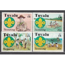 Tuvalu - Correo Yvert 51/4 ** Mnh Scouts