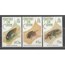 Tristan da Cunha - Correo Yvert 511/3 ** Mnh  Fauna insectos