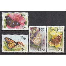 Fidji - Correo Yvert 515/8 ** Mnh Mariposas