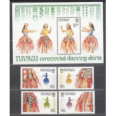 Tuvalu - Correo Yvert 511/4+H 37 ** Mnh