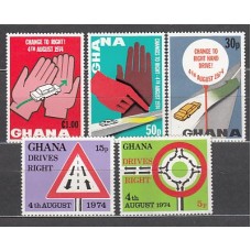 Ghana - Correo 1974 Yvert 511/5 ** Mnh