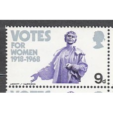 Gran Bretaña - Correo 1968 Yvert 511 ** Mnh Silvia Pankhurst