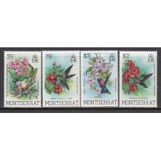 Montserrat - Correo Yvert 517/20 ** Mnh Fauna y flores
