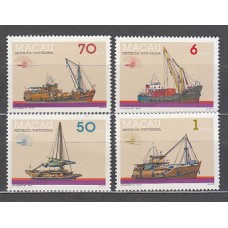 Macao - Correo Yvert 519/22 ** Mnh  Barcos