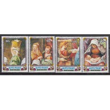Aitutaki Correo Yvert 520/23 ** Mnh Navidad