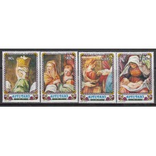 Aitutaki Correo Yvert 520/23 ** Mnh Navidad