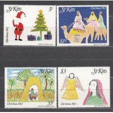 San Cristobal - Correo Yvert 521/4 ** Mnh Navidad