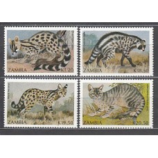 Zambia - Correo Yvert 522/5 ** Mnh   Fauna