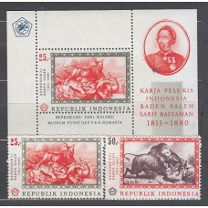 Indonesia - Correo 1967 Yvert 523/4+Hb 8 ** Mnh  Pinturas