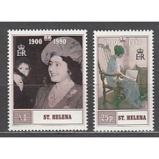 Santa Helena - Correo Yvert 525/6 ** Mnh  Reina madre