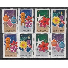 Cook - Correo Yvert 528/31+A.16/9 ** Mnh Flores