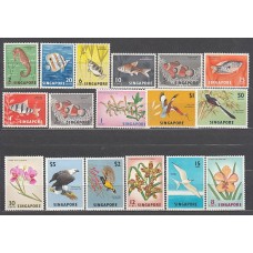 Singapur - Correo Yvert 52A/64 ** Mnh  Flores