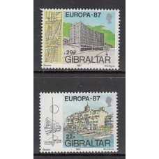 Gibraltar - Correo 1987 Yvert 530/1 ** Mnh Arquitectura
