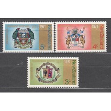 Nueva Zelanda - Correo 1971 Yvert 534/6 ** Mnh Escudos