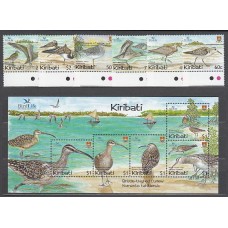 Kiribati - Correo Yvert 535/40+H 45 ** Mnh Fauna. Aves