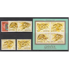 Ghana - Correo 1975 Yvert 536/40+H.60 ** Mnh  Navidad