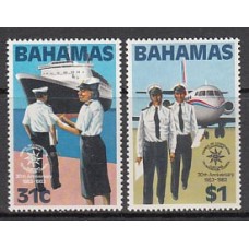 Bahamas - Correo 1983 Yvert 536/7 ** Mnh Barcos