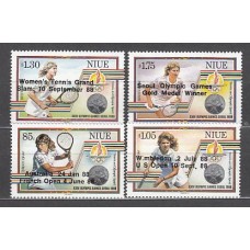 Niue - Correo Yvert 536/9 ** Mnh Deportes