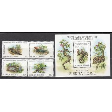 Sierra Leona - Correo Yvert 540/3+Hb 12 ** Mnh Fauna