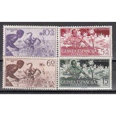 Guinea Correo 1954 Edifil 334/7 ** Mnh