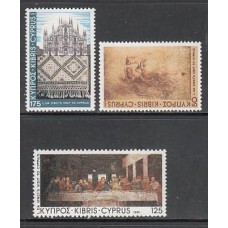 Chipre - Correo 1981 Yvert 544/6 ** Mnh Leonardo de Vinci