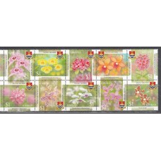 Kiribati - Correo Yvert 545/54 ** Mnh Flores Orquideas