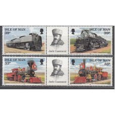 Man - Correo 1992 Yvert 546/9 ** Mnh Trenes